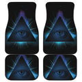 Masonic Eye All Seeing Print Front and Back Car Floor Mats