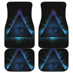 Masonic Eye All Seeing Print Front and Back Car Floor Mats