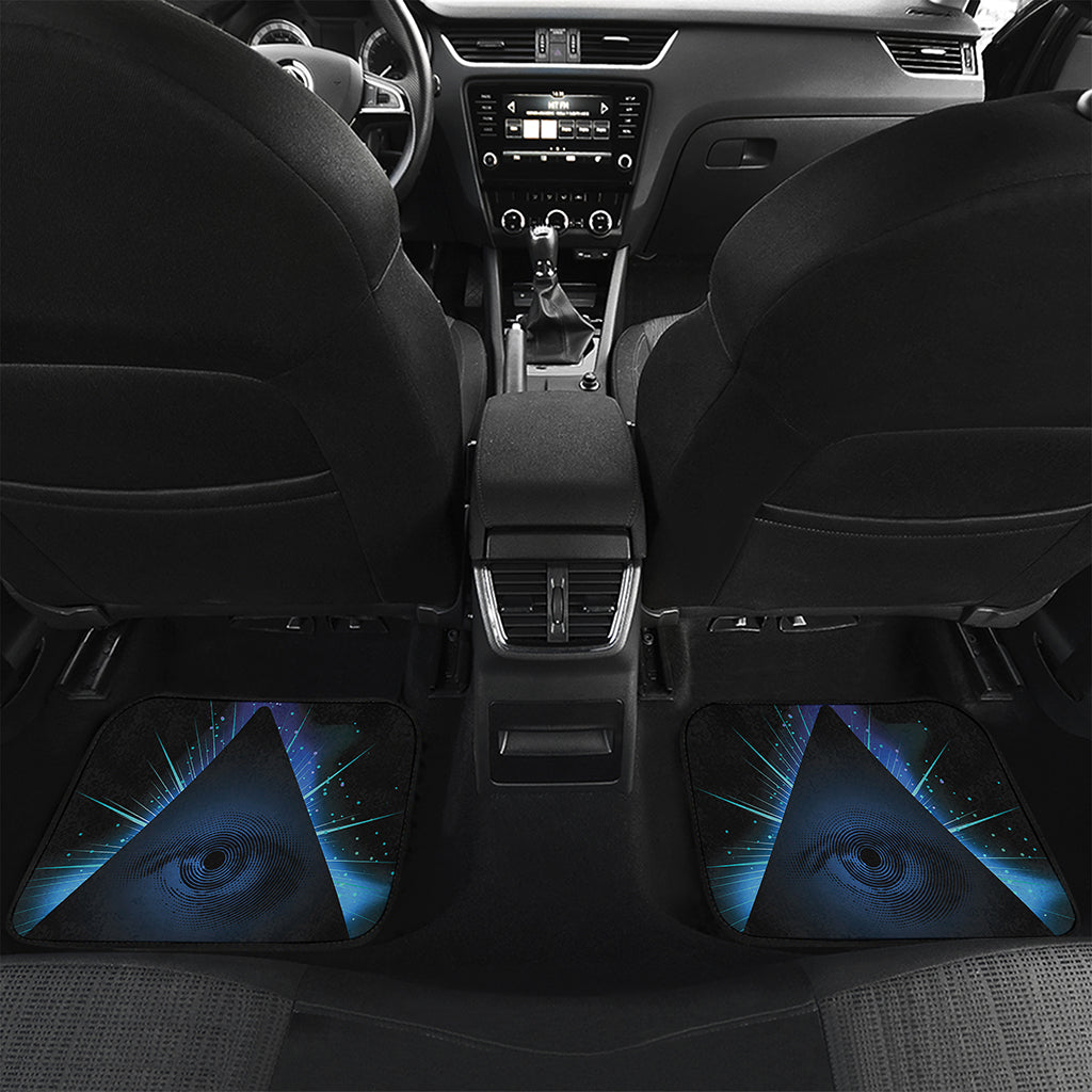 Masonic Eye All Seeing Print Front and Back Car Floor Mats