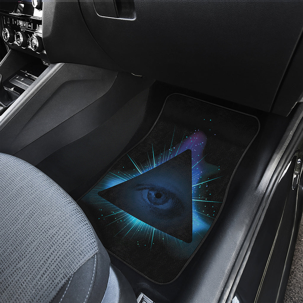 Masonic Eye All Seeing Print Front and Back Car Floor Mats