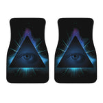 Masonic Eye All Seeing Print Front Car Floor Mats