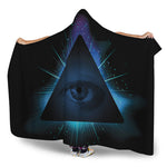 Masonic Eye All Seeing Print Hooded Blanket