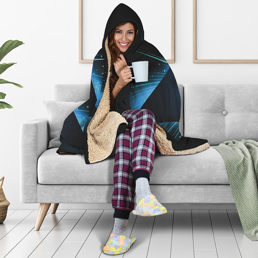 Masonic Eye All Seeing Print Hooded Blanket