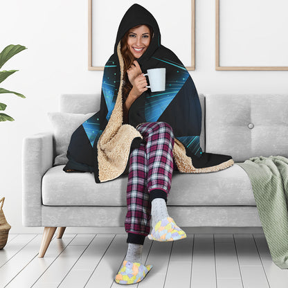 Masonic Eye All Seeing Print Hooded Blanket