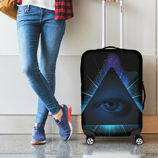 Masonic Eye All Seeing Print Luggage Cover