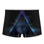 Masonic Eye All Seeing Print Men's Boxer Briefs