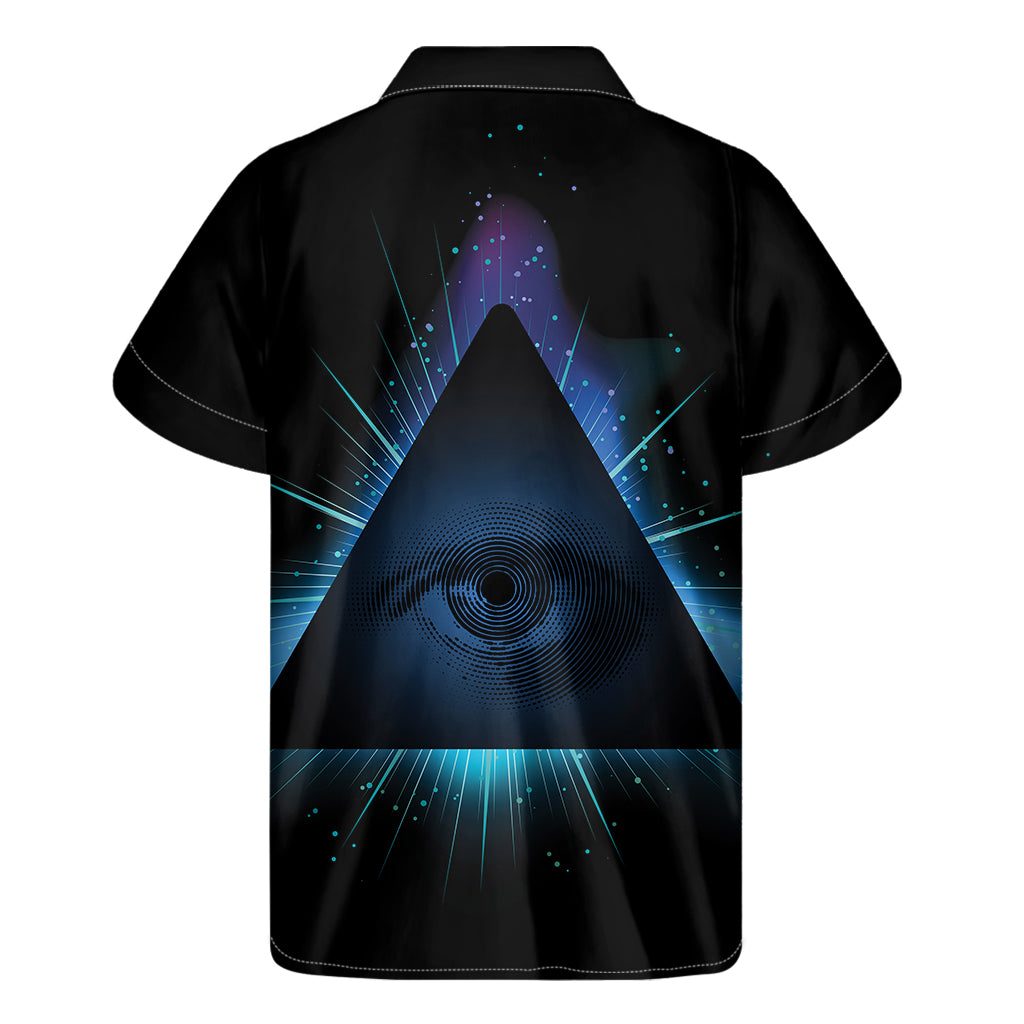 Masonic Eye All Seeing Print Men's Short Sleeve Shirt