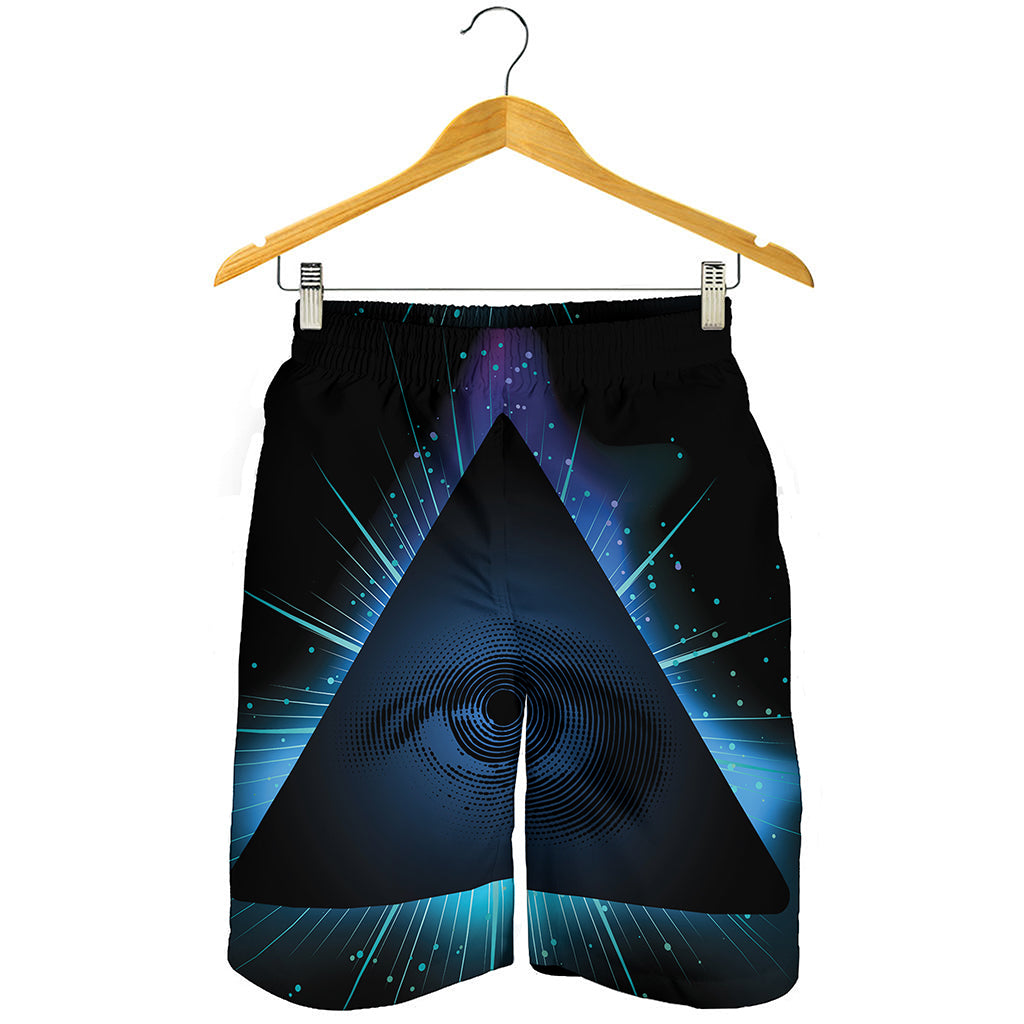Masonic Eye All Seeing Print Men's Shorts