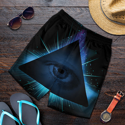 Masonic Eye All Seeing Print Men's Shorts