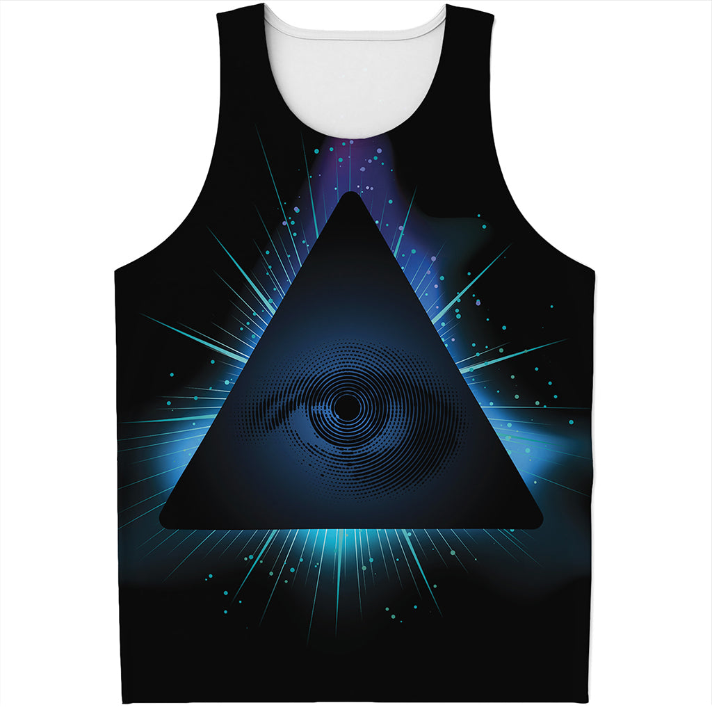 Masonic Eye All Seeing Print Men's Tank Top