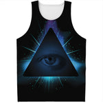 Masonic Eye All Seeing Print Men's Tank Top