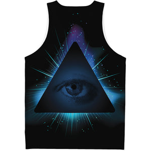 Masonic Eye All Seeing Print Men's Tank Top