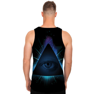 Masonic Eye All Seeing Print Men's Tank Top