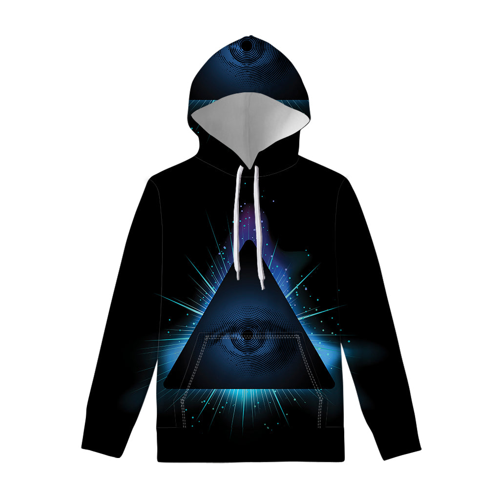 Masonic Eye All Seeing Print Pullover Hoodie