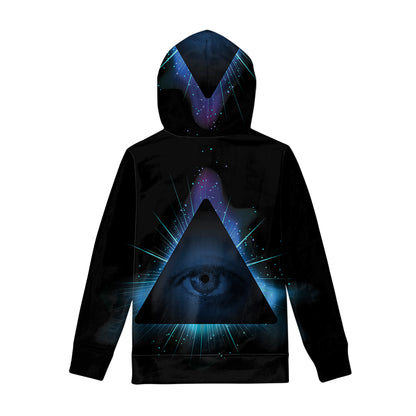 Masonic Eye All Seeing Print Pullover Hoodie