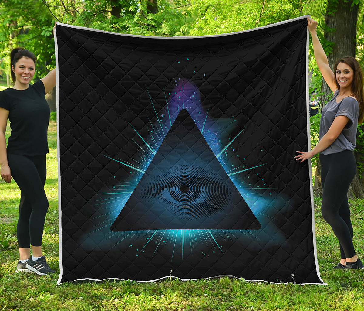 Masonic Eye All Seeing Print Quilt