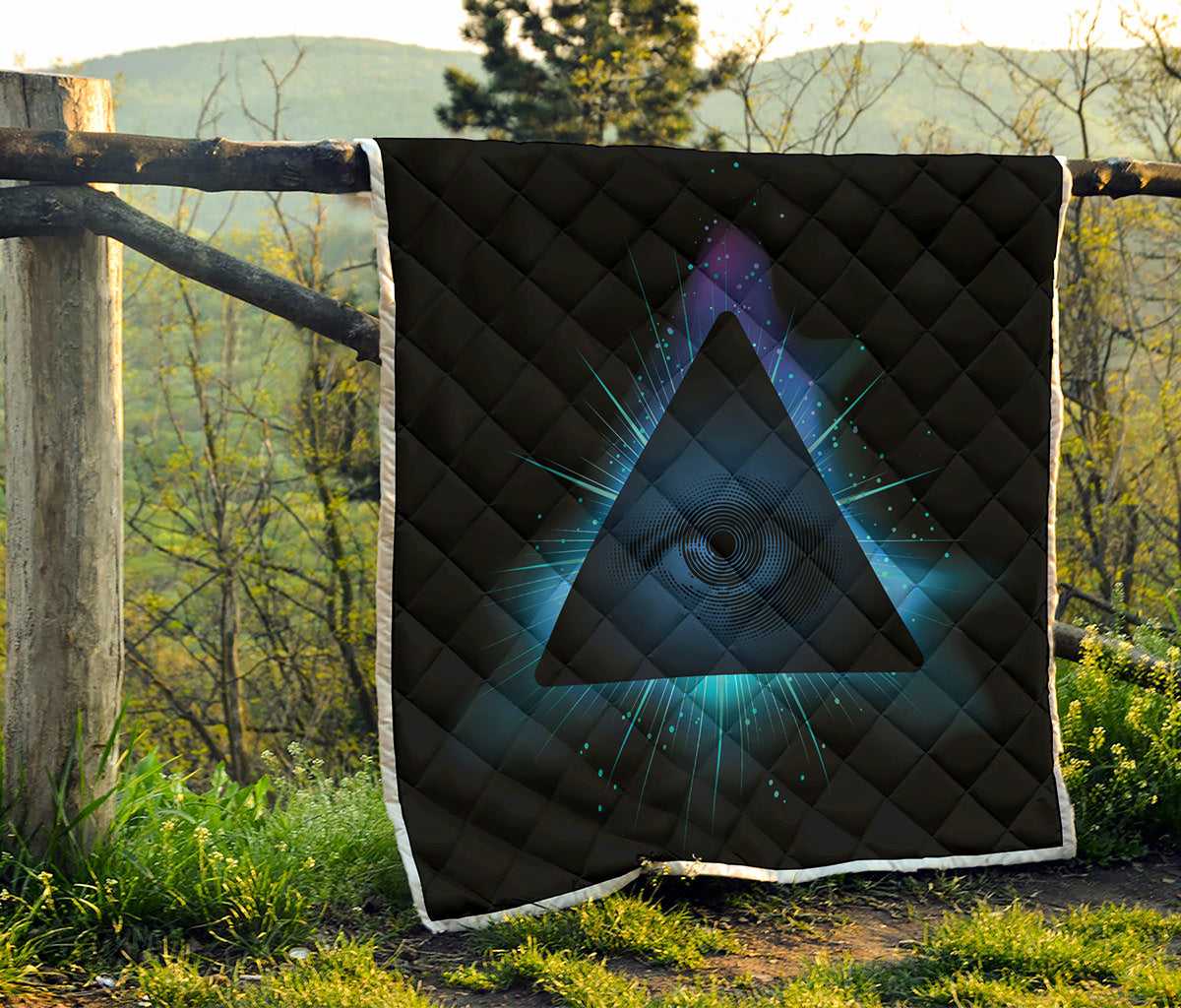 Masonic Eye All Seeing Print Quilt