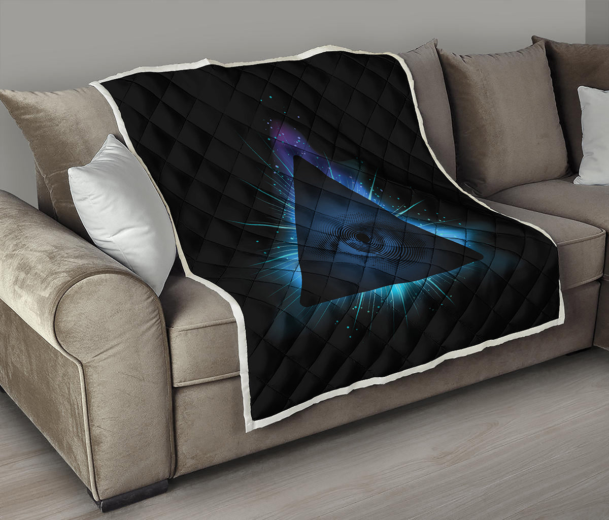 Masonic Eye All Seeing Print Quilt