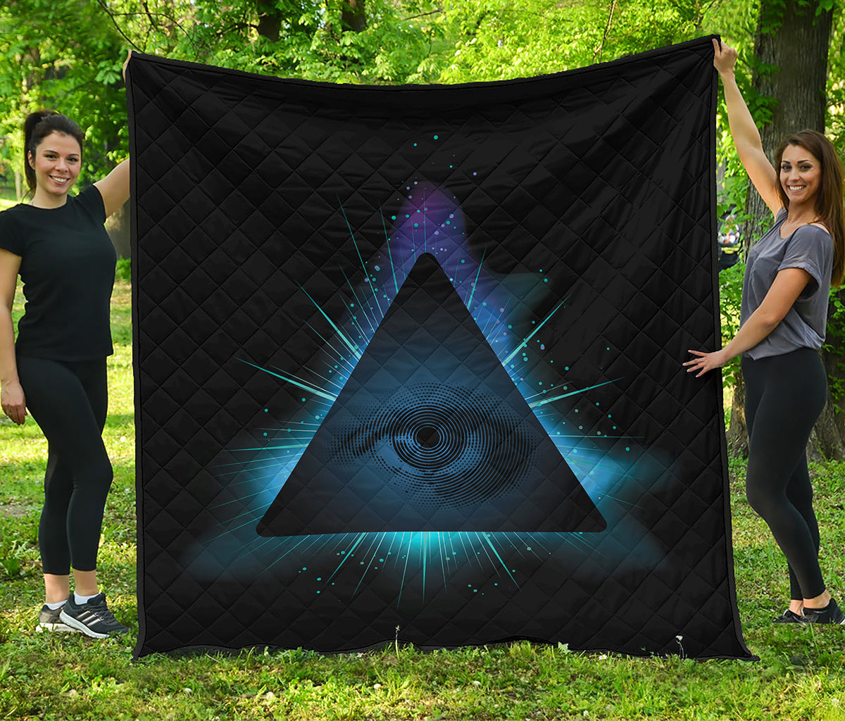 Masonic Eye All Seeing Print Quilt