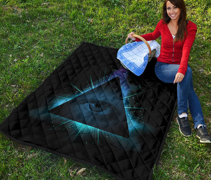Masonic Eye All Seeing Print Quilt