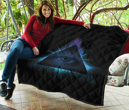 Masonic Eye All Seeing Print Quilt