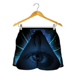 Masonic Eye All Seeing Print Women's Shorts