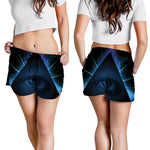 Masonic Eye All Seeing Print Women's Shorts