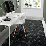 Masonic Eye Pattern Print Area Rug