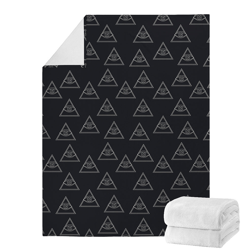 Masonic Eye Pattern Print Blanket