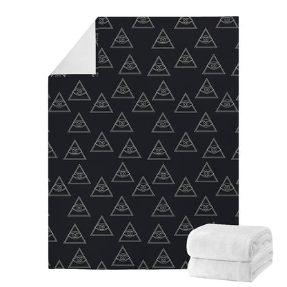 Masonic Eye Pattern Print Blanket
