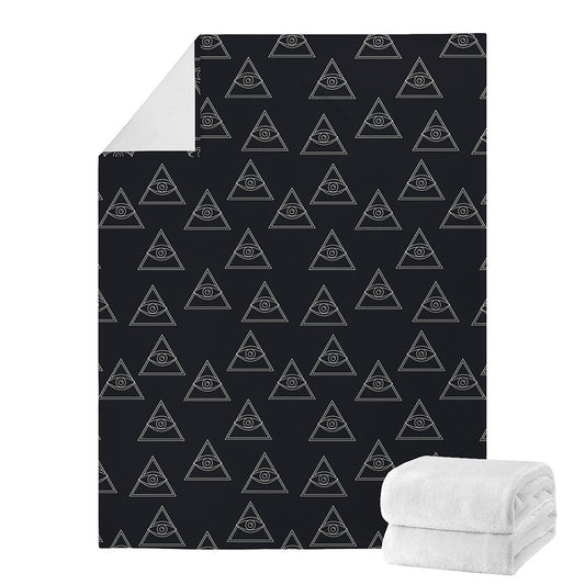 Masonic Eye Pattern Print Blanket