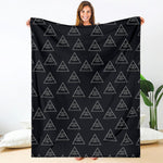 Masonic Eye Pattern Print Blanket