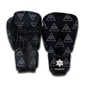 Masonic Eye Pattern Print Boxing Gloves