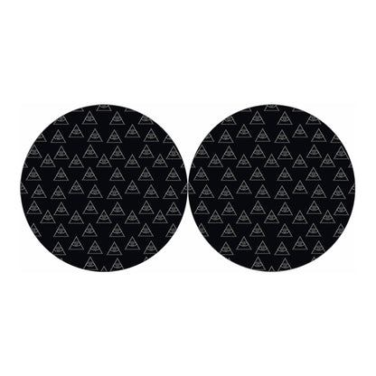 Masonic Eye Pattern Print Car Coasters