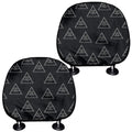 Masonic Eye Pattern Print Car Headrest Covers