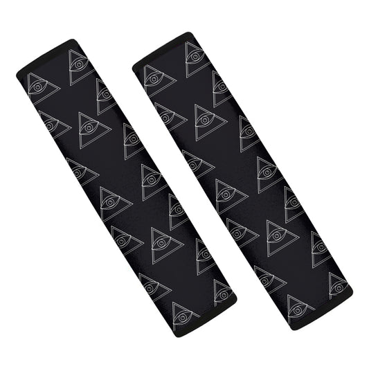 Masonic Eye Pattern Print Car Seat Belt Covers