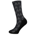 Masonic Eye Pattern Print Crew Socks