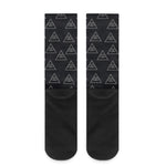 Masonic Eye Pattern Print Crew Socks