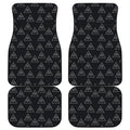 Masonic Eye Pattern Print Front and Back Car Floor Mats
