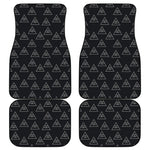Masonic Eye Pattern Print Front and Back Car Floor Mats