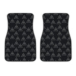 Masonic Eye Pattern Print Front Car Floor Mats