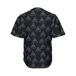 Masonic Eye Pattern Print Men's Baseball Jersey