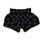 Masonic Eye Pattern Print Muay Thai Boxing Shorts