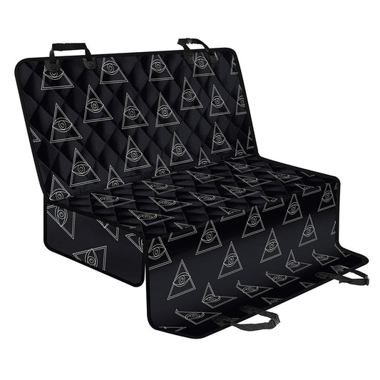 Masonic Eye Pattern Print Pet Car Back Seat Cover