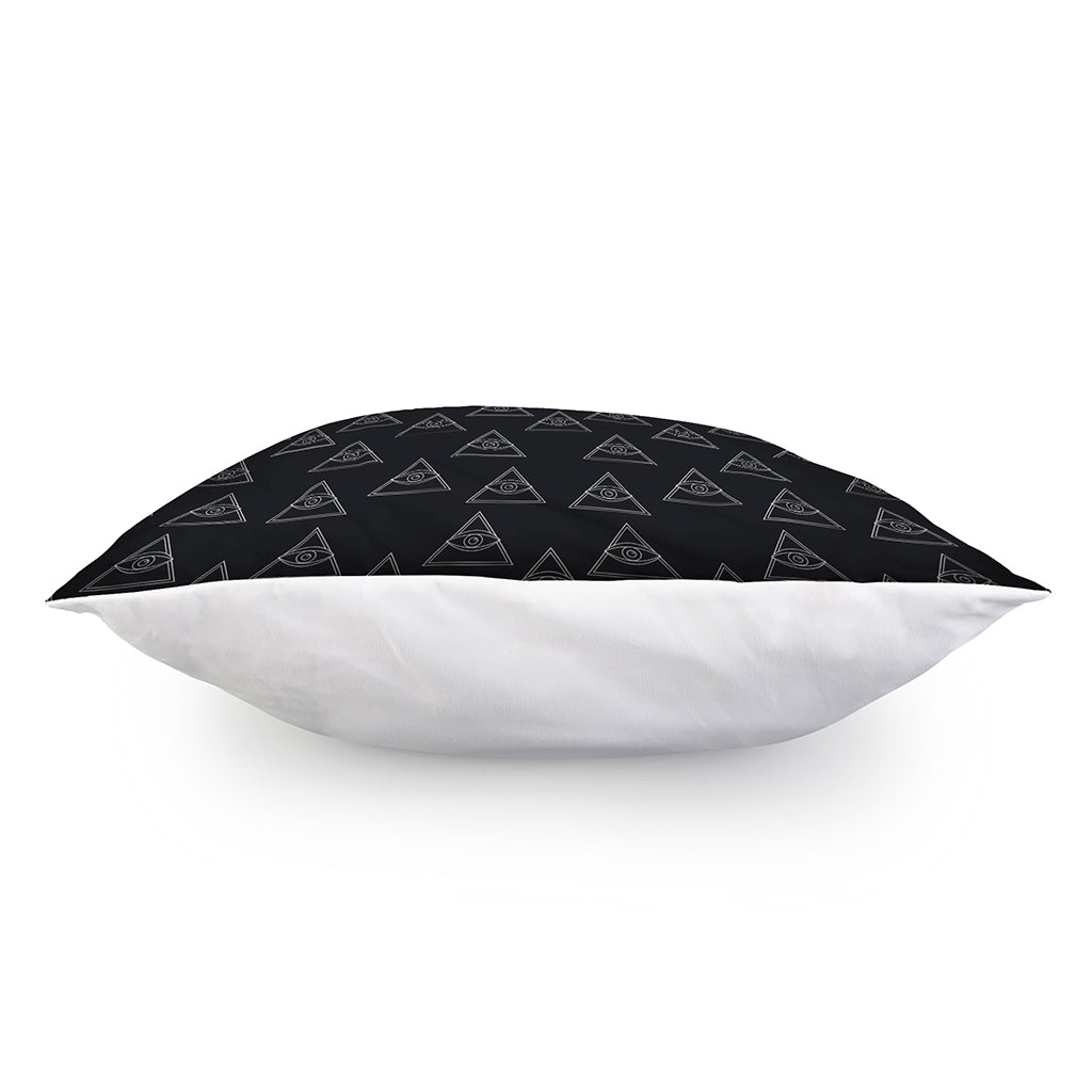 Masonic Eye Pattern Print Pillow Cover
