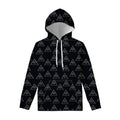 Masonic Eye Pattern Print Pullover Hoodie