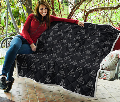 Masonic Eye Pattern Print Quilt