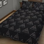 Masonic Eye Pattern Print Quilt Bed Set
