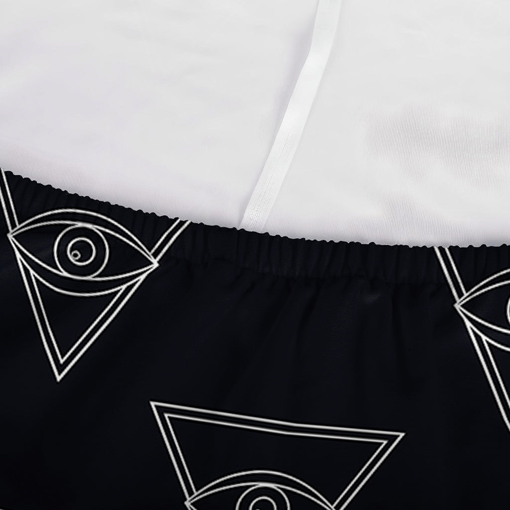 Masonic Eye Pattern Print Sofa Cover
