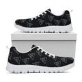 Masonic Eye Pattern Print White Running Shoes